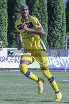 2023-07-16 - Jordi Mboula of Hellas Verona FC during Hellas Verona vs US Primiero, 1° frendly match Serie A Tim 2023-24, at Stadio intercomunale di Mezzano (TN), Italy, on July 16, 2023. - VERONA VS PRIMIERO - FRIENDLY MATCH - SOCCER