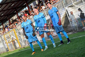 2023-07-21 - Simone Aresti of Cagliari Calcio, Boris Radunovic of Cagliari Calcio, Simone Scuffet of Cagliari Calcio - OLBIA VS CAGLIARI - FRIENDLY MATCH - SOCCER
