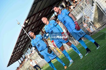 2023-07-21 - Simone Aresti of Cagliari Calcio, Boris Radunovic of Cagliari Calcio, Simone Scuffet of Cagliari Calcio - OLBIA VS CAGLIARI - FRIENDLY MATCH - SOCCER