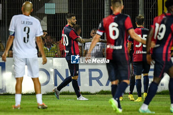 2023-07-21 - Gaston Pereiro of Cagliari Calcio, Esultanza, Joy After scoring goal, - OLBIA VS CAGLIARI - FRIENDLY MATCH - SOCCER