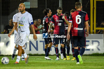 2023-07-21 - Gaston Pereiro of Cagliari Calcio, Esultanza, Joy After scoring goal, - OLBIA VS CAGLIARI - FRIENDLY MATCH - SOCCER