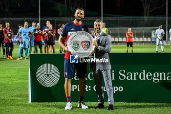 2023-07-21 - Leonardo Pavoletti of Cagliari Calcio, Premiazione - OLBIA VS CAGLIARI - FRIENDLY MATCH - SOCCER