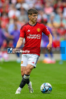 2023-07-19 - Dan Gore of Manchester United during the pre-season friendly football match between Manchester United and Olympique Lyonnais (Lyon) on 19 July 2023 at the Scottish Gas Murrayfield Stadium in Edinburgh, Scotland - FOOTBALL - FRIENDLY GAME - MANCHESTER UNITED V LYON - FRIENDLY MATCH - SOCCER