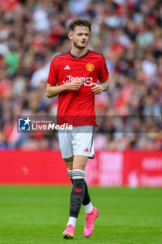 2023-07-19 - Joe Hughill of Manchester United during the pre-season friendly football match between Manchester United and Olympique Lyonnais (Lyon) on 19 July 2023 at the Scottish Gas Murrayfield Stadium in Edinburgh, Scotland - FOOTBALL - FRIENDLY GAME - MANCHESTER UNITED V LYON - FRIENDLY MATCH - SOCCER