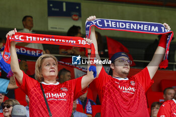 2023-08-05 - Heidenheim fans show their support before  FC Heidenheim vs Hellas Verona FC, 11° Max LIEber Cup, at Voith-Arena of Heidenheim, Germany, on August 05, 2023. - FC HEIDENHEIM VS HELLAS VERON - FRIENDLY MATCH - SOCCER