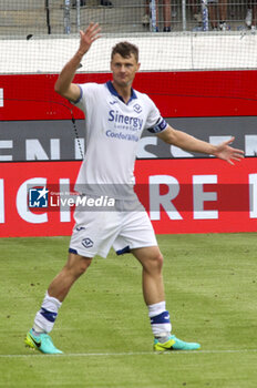 2023-08-05 - Pawel Dawidowicz of Hellas Verona FC gestures during FC Heidenheim vs Hellas Verona FC, 11° Max LIEber Cup, at Voith-Arena of Heidenheim, Germany, on August 05, 2023. - FC HEIDENHEIM VS HELLAS VERON - FRIENDLY MATCH - SOCCER