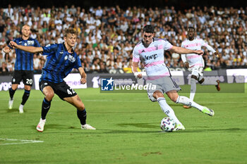 2023-08-12 - Dusan Vlahovic (Juventus Fc) shooting on goal - JUVENTUS FC VS ATALANTA BC - FRIENDLY MATCH - SOCCER