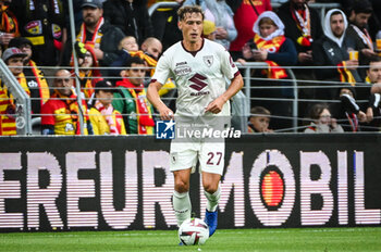 2023-08-02 - Mergim VOJVODA of Torino during the pre-season friendly football match between RC Lens and Torino FC on August 2, 2023 at Bollaert-Delelis stadium in Lens, France - FOOTBALL - FRIENDLY GAME - LENS V TORINO - FRIENDLY MATCH - SOCCER
