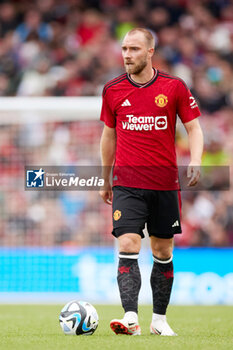 2023-08-06 - Christian Eriksen of Manchester United during the pre-season friendly football match between Manchester United and Athletic Club on August 6, 2023 at Aviva Stadium in Dublin, Ireland - FOOTBALL - FRIENDLY GAME - MANCHESTER UNITED V ATHLETIC CLUB - FRIENDLY MATCH - SOCCER