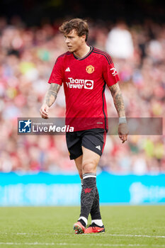 2023-08-06 - Victor Lindelof of Manchester United during the pre-season friendly football match between Manchester United and Athletic Club on August 6, 2023 at Aviva Stadium in Dublin, Ireland - FOOTBALL - FRIENDLY GAME - MANCHESTER UNITED V ATHLETIC CLUB - FRIENDLY MATCH - SOCCER