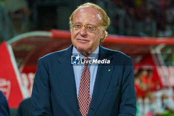 2023-08-08 - Paolo Scaroni, Presidente of Ac Milan during the Trofeo Silvio Berlusconi, Silvio Berlusconi Trophy, football match between AC Monza and AC Milan on August 8, 2023 at U-Power Stadium in Monza, Italy - FOOTBALL - SILVIO BERLUSCONI TROPHY - AC MONZA V AC MILAN - FRIENDLY MATCH - SOCCER