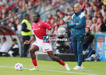 2023-08-07 - Youssouf Fofana of Monaco and Coach Adi Hutter of Monaco during the pre-season Friendly football match between FC Bayern Munich and AS Monaco on August 7, 2023 at Sportpark Unterhaching in Unterhaching, Germany - FOOTBALL - FRIENDLY GAME - BAYERN MUNICH V MONACO - FRIENDLY MATCH - SOCCER