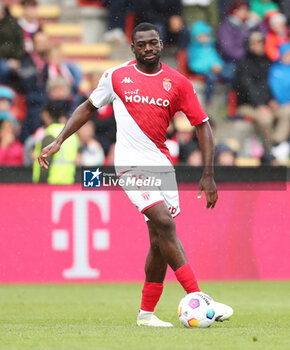 2023-08-07 - Youssouf Fofana of Monaco during the pre-season Friendly football match between FC Bayern Munich and AS Monaco on August 7, 2023 at Sportpark Unterhaching in Unterhaching, Germany - FOOTBALL - FRIENDLY GAME - BAYERN MUNICH V MONACO - FRIENDLY MATCH - SOCCER
