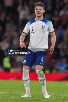2023-09-12 - Declan Rice of England during the 150th Anniversary Heritage Match match between Scotland and England at The National Stadium, 12/09/2023, Hampden Park, Glasgow - FOOTBALL - FRIENDLY GAME - SCOTLAND V ENGLAND - FRIENDLY MATCH - SOCCER