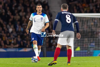 2023-09-12 - Lewis Dunk of England during the 150th Anniversary Heritage Match match between Scotland and England at The National Stadium, 12/09/2023, Hampden Park, Glasgow - FOOTBALL - FRIENDLY GAME - SCOTLAND V ENGLAND - FRIENDLY MATCH - SOCCER
