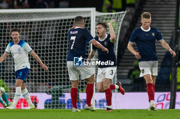 2023-09-12 - GOAL!1-2 Andy Robertson of Scotland during the 150th Anniversary Heritage Match match between Scotland and England at The National Stadium, 12/09/2023, Hampden Park, Glasgow - FOOTBALL - FRIENDLY GAME - SCOTLAND V ENGLAND - FRIENDLY MATCH - SOCCER