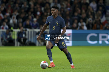 2023-10-17 - Aurelien Tchouameni of France during the International Friendly football match between France and Scotland on October 17, 2023 at Stade Pierre Mauroy in Villeneuve-d'Ascq near Lille, France - FOOTBALL - FRIENDLY GAME - FRANCE V SCOTLAND - FRIENDLY MATCH - SOCCER