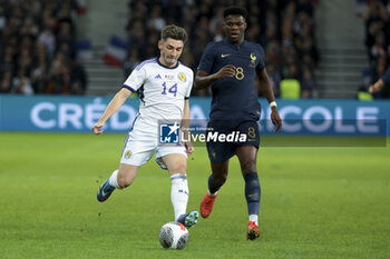 2023-10-17 - Billy Gilmour of Scotland, Aurelien Tchouameni of France during the International Friendly football match between France and Scotland on October 17, 2023 at Stade Pierre Mauroy in Villeneuve-d'Ascq near Lille, France - FOOTBALL - FRIENDLY GAME - FRANCE V SCOTLAND - FRIENDLY MATCH - SOCCER