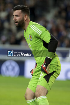 2023-10-17 - Scotland goalkeeper Liam Kelly during the International Friendly football match between France and Scotland on October 17, 2023 at Stade Pierre Mauroy in Villeneuve-d'Ascq near Lille, France - FOOTBALL - FRIENDLY GAME - FRANCE V SCOTLAND - FRIENDLY MATCH - SOCCER