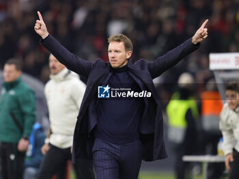 2023-11-18 - Coach Julian Nagelsmann of Germany celebrates the 2-2 goal during the International Friendly football match between Germany and Turkey on November 18, 2023 at Olympiastadion in Berlin, Germany - FOOTBALL - FRIENDLY GAME - GERMANY V TURKEY - FRIENDLY MATCH - SOCCER