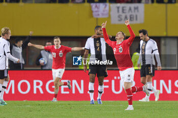 2023-11-21 - Marcel Sabitzer of Austria celebrates his goal 1-0 during the International Friendly football match between Austria and Germany on November 21, 2023 at Ernst Happel Stadium in Vienna, Austria - FOOTBALL - FRIENDLY GAME - AUSTRIA V GERMANY - FRIENDLY MATCH - SOCCER