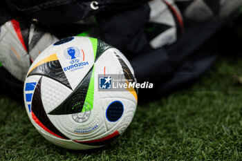 2023-12-11 - UEFA Euro 2024 official ball, during the International Friendly football match between Romania and Northern Ireland on March 22, 2024 at Arena Nationala in Bucharest, Romania - FOOTBALL - FRIENDLY GAME - ROMANIA V NORTHERN IRELAND - FRIENDLY MATCH - SOCCER