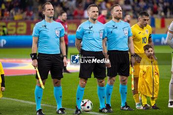 2023-12-11 - Referee Kristoffer Karlsson of Sweeden during the International Friendly football match between Romania and Northern Ireland on March 22, 2024 at Arena Nationala in Bucharest, Romania - FOOTBALL - FRIENDLY GAME - ROMANIA V NORTHERN IRELAND - FRIENDLY MATCH - SOCCER