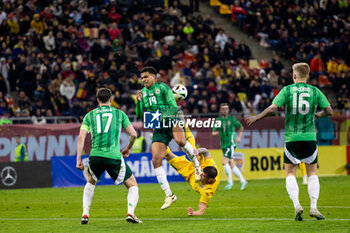 2023-12-11 - Valentin Mihaila of Romania and Shea Charles of Northern Ireland during the International Friendly football match between Romania and Northern Ireland on March 22, 2024 at Arena Nationala in Bucharest, Romania - FOOTBALL - FRIENDLY GAME - ROMANIA V NORTHERN IRELAND - FRIENDLY MATCH - SOCCER