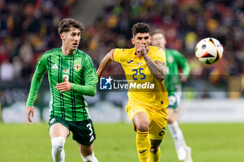 2023-12-11 - Florinel Coman of Romania and Trai Hume of Northern Ireland during the International Friendly football match between Romania and Northern Ireland on March 22, 2024 at Arena Nationala in Bucharest, Romania - FOOTBALL - FRIENDLY GAME - ROMANIA V NORTHERN IRELAND - FRIENDLY MATCH - SOCCER