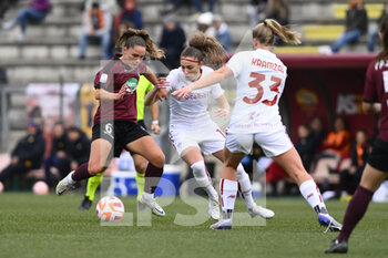 2023-02-08 - Iris Madeleine Rabot of Pomigliano Calcio Femminile during the second leg of the quarterfinal match of the Women's Italian Cup between A.S. Roma vs Pomigliano Calcio Donne on February 8, 2023 at Stadio Tre Fontane, Rome, Italy. - ROMA WOMEN VS POMIGLIANO FEMMINILE - WOMEN ITALIAN CUP - SOCCER