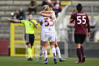 2023-02-08 - Zara Kramzar of A.S. Roma Women during the second leg of the quarterfinal match of the Women's Italian Cup between A.S. Roma vs Pomigliano Calcio Donne on February 8, 2023 at Stadio Tre Fontane, Rome, Italy. - ROMA WOMEN VS POMIGLIANO FEMMINILE - WOMEN ITALIAN CUP - SOCCER