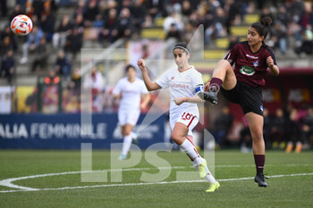 2023-02-08 - Claudia Ciccotti of AS Roma Women during the second leg of the quarterfinal match of the Women's Italian Cup between A.S. Roma vs Pomigliano Calcio Donne on February 8, 2023 at Stadio Tre Fontane, Rome, Italy. - ROMA WOMEN VS POMIGLIANO FEMMINILE - WOMEN ITALIAN CUP - SOCCER