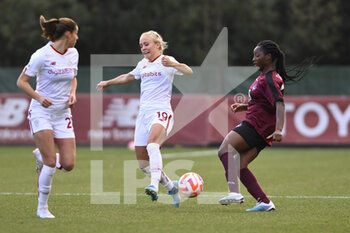 2023-02-08 - Emma Alva Elisabeth Selerud of AS Roma Women during the second leg of the quarterfinal match of the Women's Italian Cup between A.S. Roma vs Pomigliano Calcio Donne on February 8, 2023 at Stadio Tre Fontane, Rome, Italy. - ROMA WOMEN VS POMIGLIANO FEMMINILE - WOMEN ITALIAN CUP - SOCCER