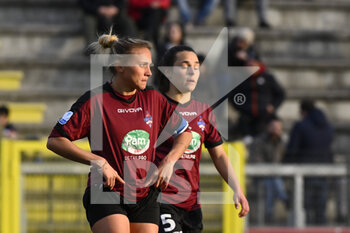2023-02-08 - Debora Novellino of Pomigliano Calcio Femminile during the second leg of the quarterfinal match of the Women's Italian Cup between A.S. Roma vs Pomigliano Calcio Donne on February 8, 2023 at Stadio Tre Fontane, Rome, Italy. - ROMA WOMEN VS POMIGLIANO FEMMINILE - WOMEN ITALIAN CUP - SOCCER