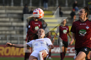 2023-02-08 - Mariagrazia Petrara of AS Roma Women during the second leg of the quarterfinal match of the Women's Italian Cup between A.S. Roma vs Pomigliano Calcio Donne on February 8, 2023 at Stadio Tre Fontane, Rome, Italy. - ROMA WOMEN VS POMIGLIANO FEMMINILE - WOMEN ITALIAN CUP - SOCCER