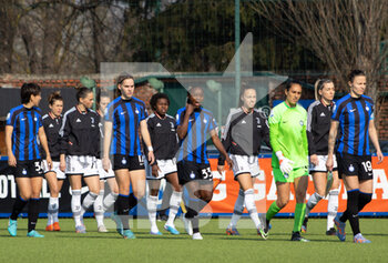 2023-03-04 - Inter and Juventus entering the field - SEMIFINAL - INTER INTERNAZIONALE VS JUVENTUS FC - WOMEN ITALIAN CUP - SOCCER