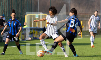 2023-03-04 - Sara Gama(Juventus), Flaminia Simonetti(Inter) and Mihashi Mana(INter) - SEMIFINAL - INTER INTERNAZIONALE VS JUVENTUS FC - WOMEN ITALIAN CUP - SOCCER