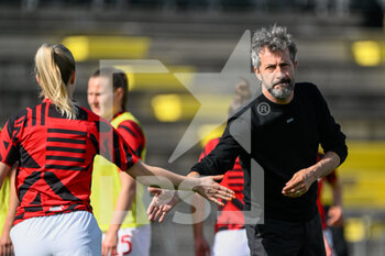 2023-03-11 - Maurizio Ganz coach (AC Milan) during the Coppa Italia Frecciarossa semifinal match between AS Roma vs AC Milan at the Tre Fontane Stadium in Rome on 11 March 2023. - SEMIFINAL - AS ROMA VS AC MILAN - WOMEN ITALIAN CUP - SOCCER
