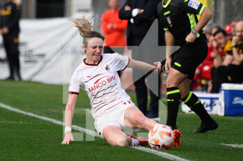 2023-03-11 - Christy Grimshaw (AC Milan) during the Coppa Italia Frecciarossa semifinal match between AS Roma vs AC Milan at the Tre Fontane Stadium in Rome on 11 March 2023. - SEMIFINAL - AS ROMA VS AC MILAN - WOMEN ITALIAN CUP - SOCCER