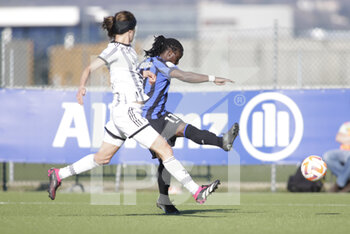 2023-03-11 - Tabitha Chawinga of FC Internazionale during the second leg of the women’s  Coppa Italia’s semifinal football math between Juventus Women and Inter Women on 11 March 2023 at Juventus Training Ground in Vinovo near Turin, Italy Photo Nderim Kaceli - JUVENTUS FC VS INTER - FC INTERNAZIONALE - WOMEN ITALIAN CUP - SOCCER