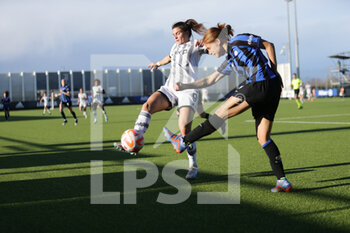 2023-03-11 - Sofia Cantore of Juventus during the second leg of the women’s  Coppa Italia’s semifinal football math between Juventus Women and Inter Women on 11 March 2023 at Juventus Training Ground in Vinovo near Turin, Italy Photo Nderim Kaceli - JUVENTUS FC VS INTER - FC INTERNAZIONALE - WOMEN ITALIAN CUP - SOCCER