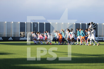2023-03-11 - Juventus women players celebrating with fans during the second leg of the women’s  Coppa Italia’s semifinal football math between Juventus Women and Inter Women on 11 March 2023 at Juventus Training Ground in Vinovo near Turin, Italy Photo Nderim Kaceli - JUVENTUS FC VS INTER - FC INTERNAZIONALE - WOMEN ITALIAN CUP - SOCCER