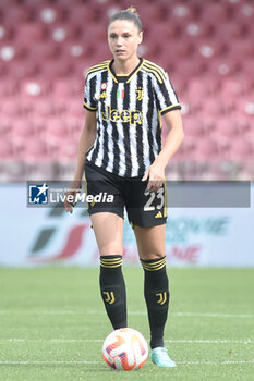 2023-06-04 - Cecilia Salvai of Juventus FC in action during the Italian Cup Final between AS Roma vs Juventus FC at Arechi Stadium - FINAL - JUVENTUS FC VS AS ROMA - WOMEN ITALIAN CUP - SOCCER