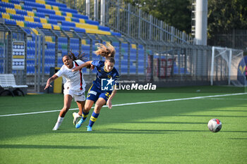 2023-10-11 - Emelyne Laurent (Milan) amd Jenny Requirez (Hellas Verona Women) - HELLAS VERONA WOMEN VS AC MILAN - WOMEN ITALIAN CUP - SOCCER