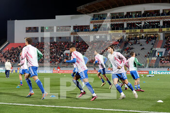 2023-03-26 - Players of Italy warm up - EUROPEAN QUALIFIERS - MALTA VS ITALY - UEFA EUROPEAN - SOCCER