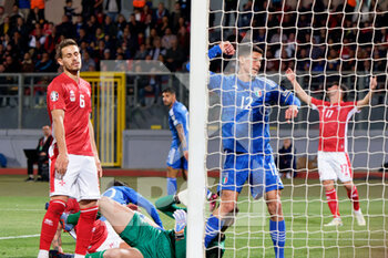 2023-03-26 - Matteo Pessina (Italy) celebrates after scoring a goal of 2-0 - EUROPEAN QUALIFIERS - MALTA VS ITALY - UEFA EUROPEAN - SOCCER