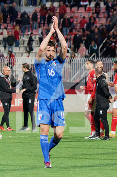 2023-03-26 - Bryan Cristante (Italy)  applauds fans - EUROPEAN QUALIFIERS - MALTA VS ITALY - UEFA EUROPEAN - SOCCER