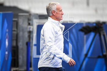 2023-03-23 - Didier DESCHAMPS of France during the training of the French team ahead of the UEFA Euro 2024, European Qualifiers football match between France and Netherlands, on March 23, 2023 at Stade de France in Saint-Denis near Paris, France - FOOTBALL - FRANCE V NETHERLANDS - TRAINING AND PRESS CONFERENCE - UEFA EUROPEAN - SOCCER