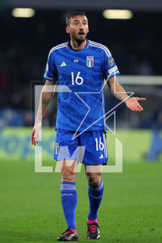 2023-03-23 - Bryan Cristante of Italy reacts during the UEFA Euro 2024, European Qualifiers, Group C football match between Italy and England on March 23, 2023 at Stadio Diego Armando Maradona in Naples, Italy - FOOTBALL - EURO 2024 - QUALIFYING - ITALY V ENGLAND - UEFA EUROPEAN - SOCCER