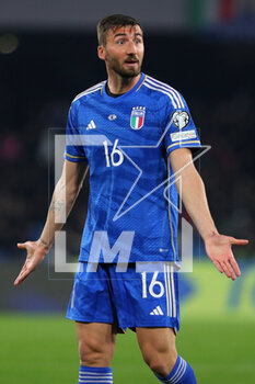 2023-03-23 - Bryan Cristante of Italy reacts during the UEFA Euro 2024, European Qualifiers, Group C football match between Italy and England on March 23, 2023 at Stadio Diego Armando Maradona in Naples, Italy - FOOTBALL - EURO 2024 - QUALIFYING - ITALY V ENGLAND - UEFA EUROPEAN - SOCCER